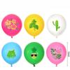 12Pcs 12inch Hawaiian Aloha Tropical Luau Latex Balloons for   Summer Beach Birthday Bar Party Wedding Supplies