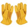 BUNDOK Outdoor Gloves BD-475 for Splitting Firewood and Bushcraft, Yellow, Free Size