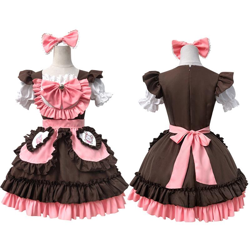 2026 new rabbit soft cute maid outfit cute two-dimensional girl maid outfit restaurant uniform XL