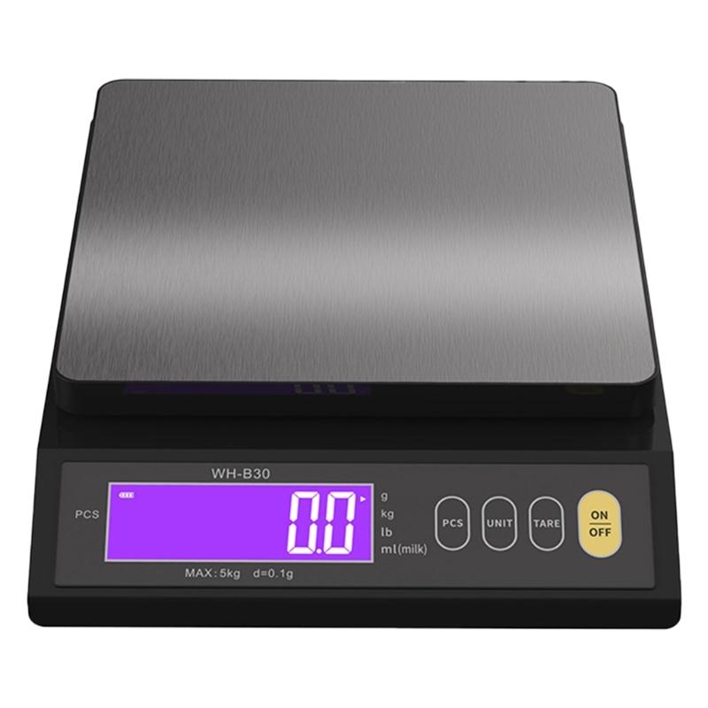 Accurate Food Weighing Scale with LCD Display Rechargeable Digital Food Scale Electronic Weighter for Cooking and Baking