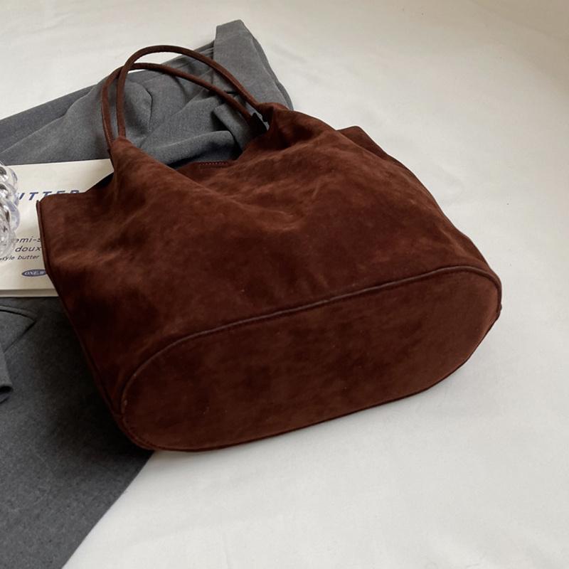 Yogodlns ზამშის სამკერვალო ძაფი რეტრო ქალის მხრის ჩანთები ყოველდღიური მრავალმხრივი სადა ფერები მაღალი ტევადობის ხელჩანთა ტოტი