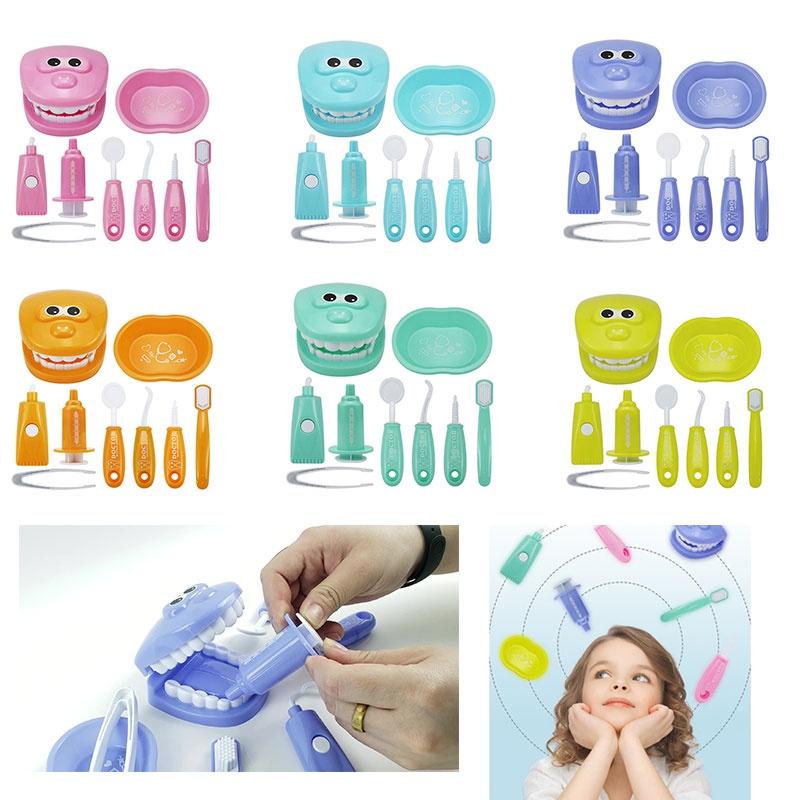 Zestaw zabawek dentystycznych do zabawy dla dzieci, zestaw medyczny
