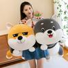 New long husky throw pillow cute Shiba Inu plush doll bed pillow sleeping pinch leg girl birthday gift