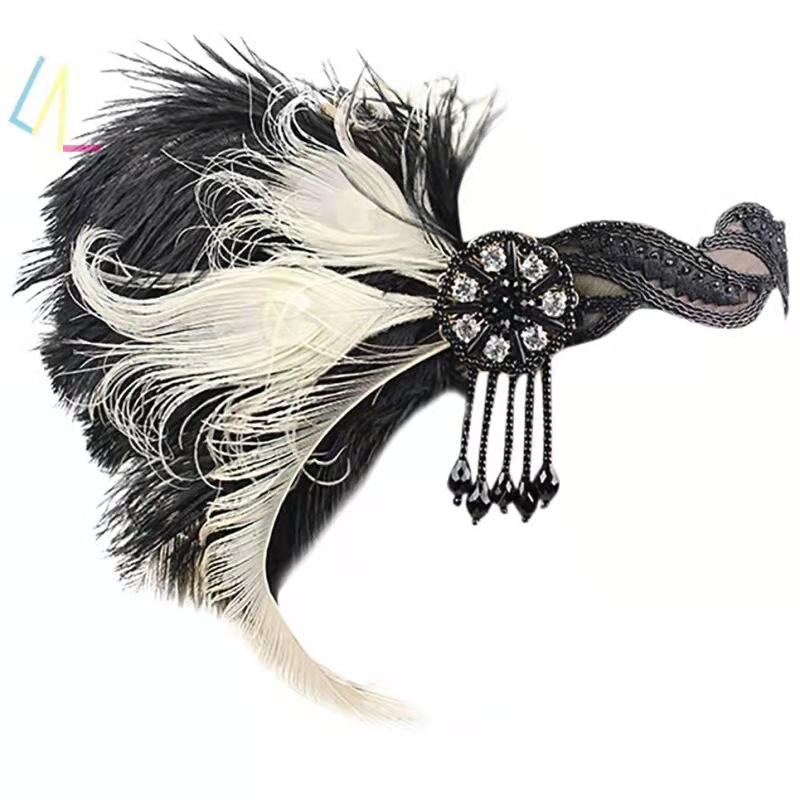 1920s Tassel Feather Headband for Parties and Gatherings