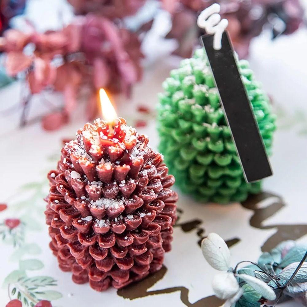 Silicone Pine Cone Mold Chocolate Mold Candle Mold Aromatic Candle Pine Cone Mould  Candle Making