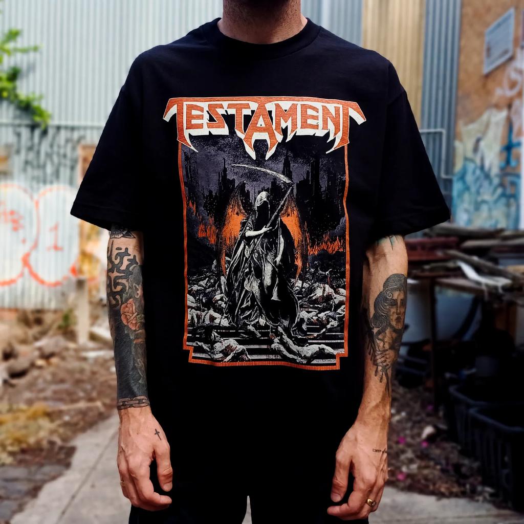Hot Limited 2026 Testament Band Printed Music Cotton T-shirt Summer Casual Top Short Sleeve Classic Male Tee Unisex