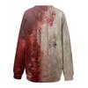 Damska Moda Casual Długi Rękaw Halloween Nadrukowany Dekolt Bluza Top