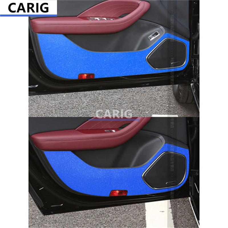 For HONGQI H5 Door Anti-kick Sticker Modified Carbon Fiber Pattern Interior Car Film Accessories Modification
