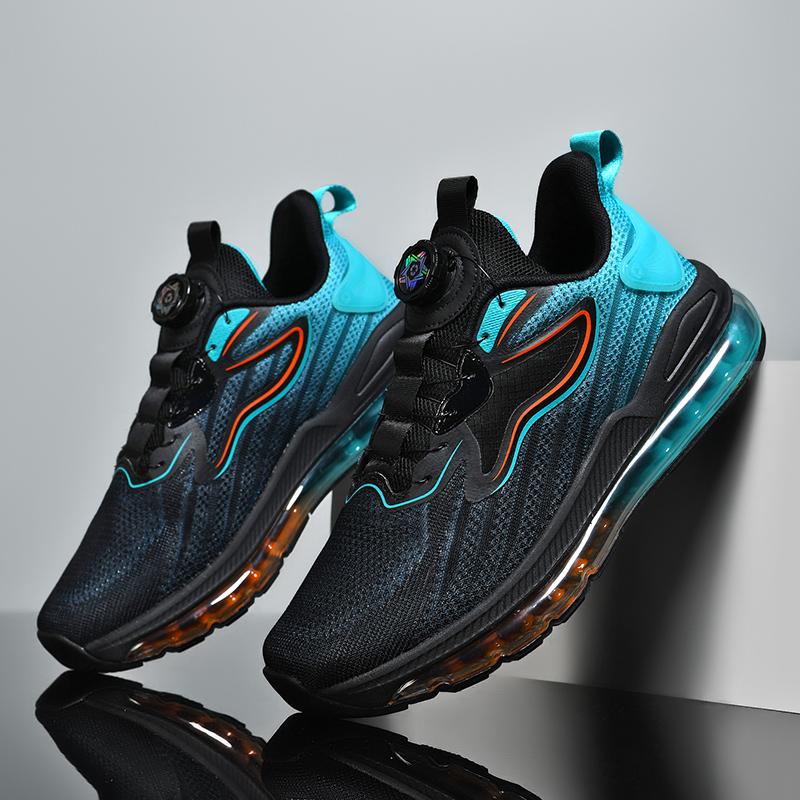 

Мужские кроссовки большого размера с воздушной подушкой для бега, спортивные кроссовки для джоггинга, брендовые дизайнерские кроссовки, мужская комфортная обувь для тренировок в зале 46 чёрный/синий