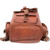 Leather Bag Backpack Rucksack 16'' New Travel Brown Real Genuine Men's Vintage