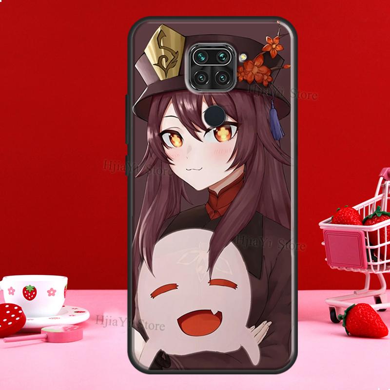 Hu Tao Genshin Impact Case For Xiaomi Redmi Note 11 10 9 8 12 Pro Plus 12S 11S 10S Cover For Redmi 12C 10C 10A 9C