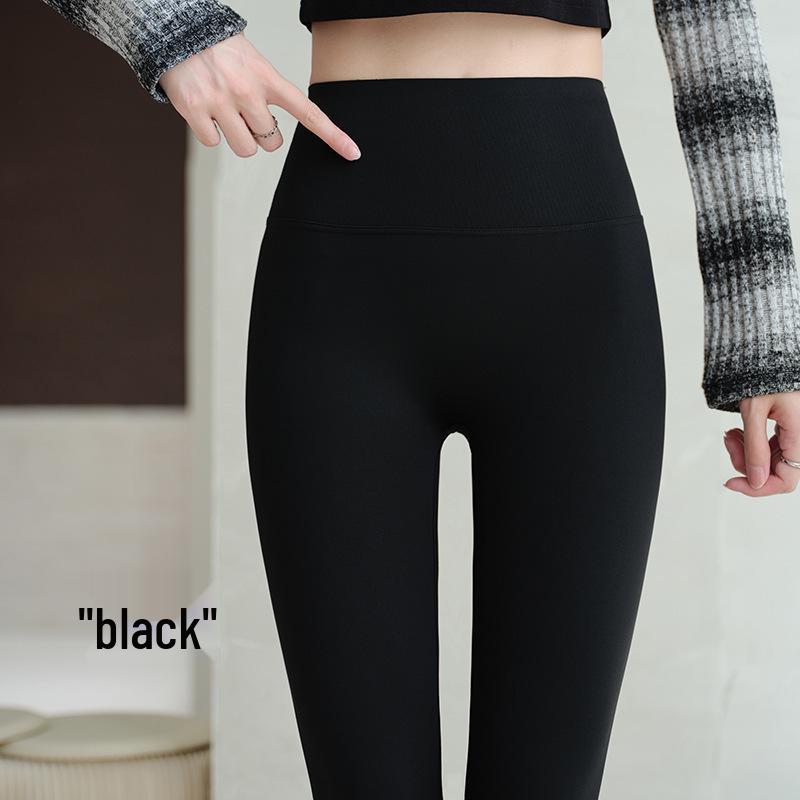 

High-Waisted Cashmere Silk Yoga Pants with Tummy Control - Seamless Shark Skin Outerwear for Autumn/Winter 2025. XL