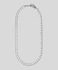 Armo Octagon + Ball Chain Necklace (Pale Blue)
