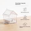 Hanging Parrot Feeder Prevent Scattering Bird Feeding Bowl Multifunction Bird Bath Parakeet Bathtub Bird Cage Accessories