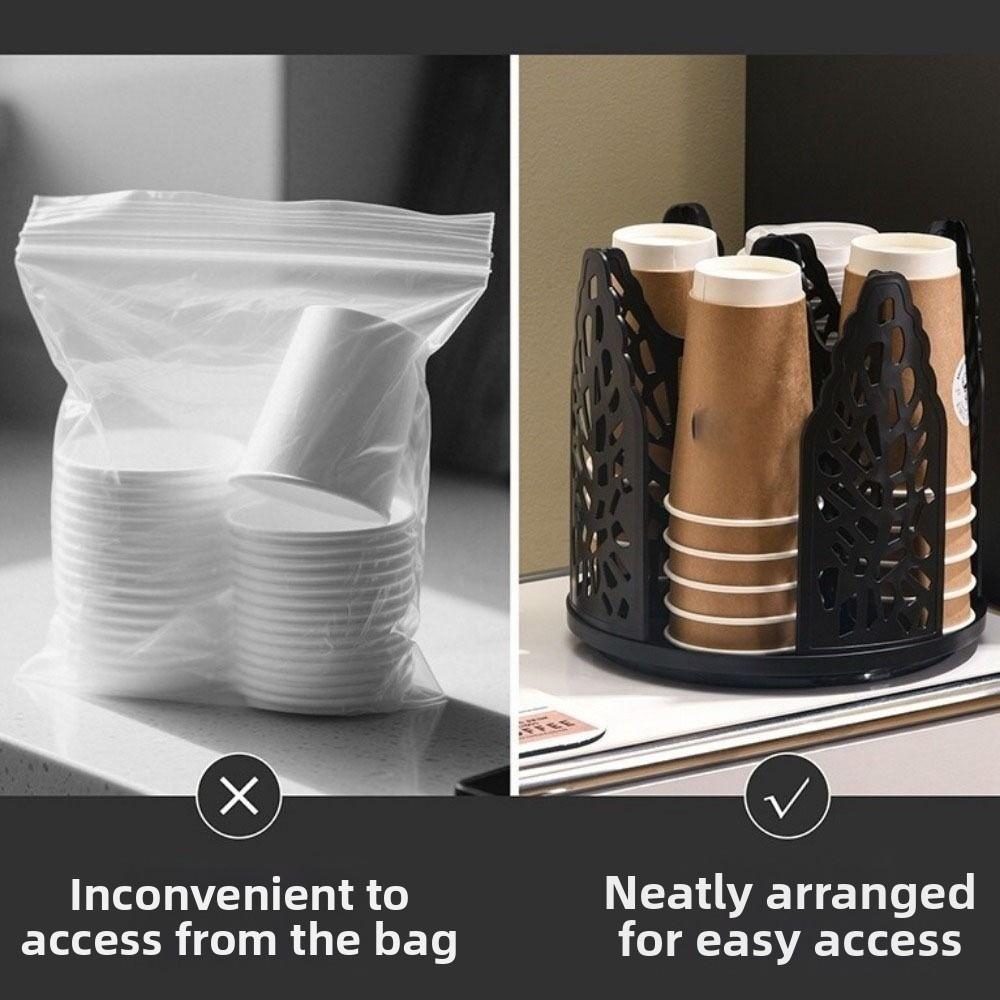 Detachable Coffee Cup Dispenser 4in1 Paper Cup Dispenser Organiser Holder Paper Cup Holder  Desktop
