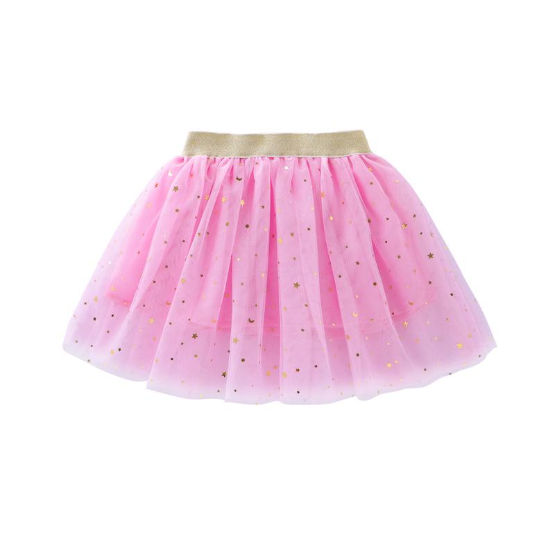 Dívčí baletní tutu sukně s hvězdnými třpytkami a flitry - Princeznovská taneční mini sukně