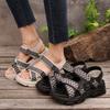 Sandali da Donna Edizione Coreana Sandali Sportivi da Donna Scarpe Casual Traspiranti a Punta Aperta per Donna Fondo Spesso Antiscivolo Scarpe da Spiaggia
