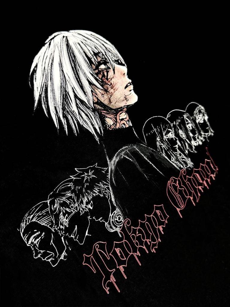 [USED] Rare Tokyo Ghoul T-shirt, XL Size, Featuring Kaneki Ken.