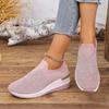 Autumn Rhinestone Women Casual Sports Shoes Comfortable Non Slip Outdoor Casual Shoe Soft Sole Breathable Sneakers Zapatos Mujer