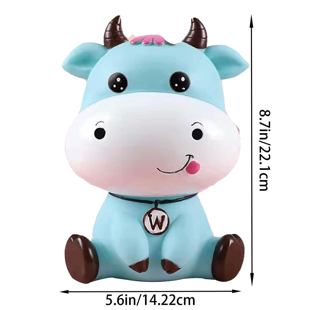 Cow Money Bank Cute Animal Cow Coin Storage Bank Funny Decorative Money Storage Jar for Boys Girls Child Birthday gift