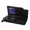 Business Men Wallet Large Capacity PU Leather Handheld Purse Credit Card Money Holder Black Free Size