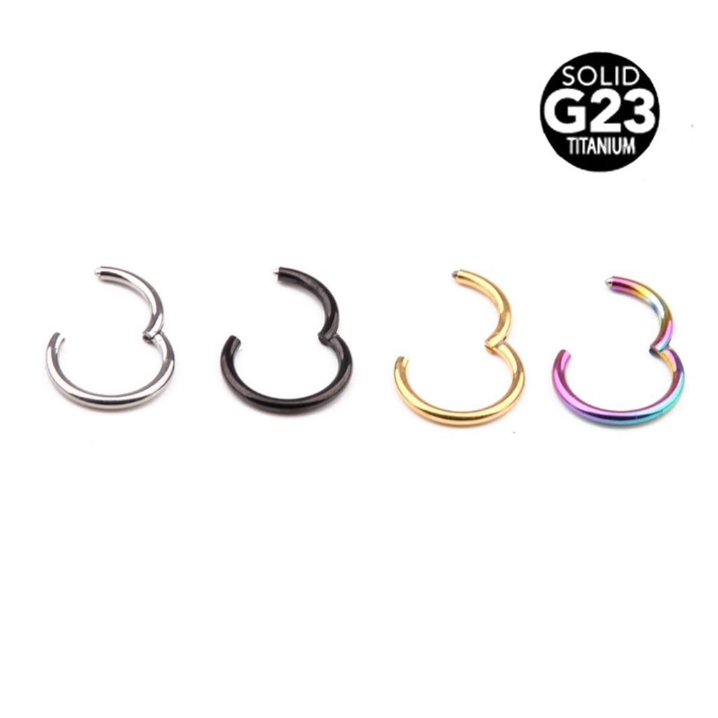 Stainless Steel Nose Rings, Lip Rings, Bone Stud Earrings: Simple Round Body Piercing Jewelry.