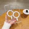 Magnetic Clear Transparent Case For IPhone 15 Pro / 15 Plus / 12 Mini Phone Cases Wireless Charging Shockproof Back Cover