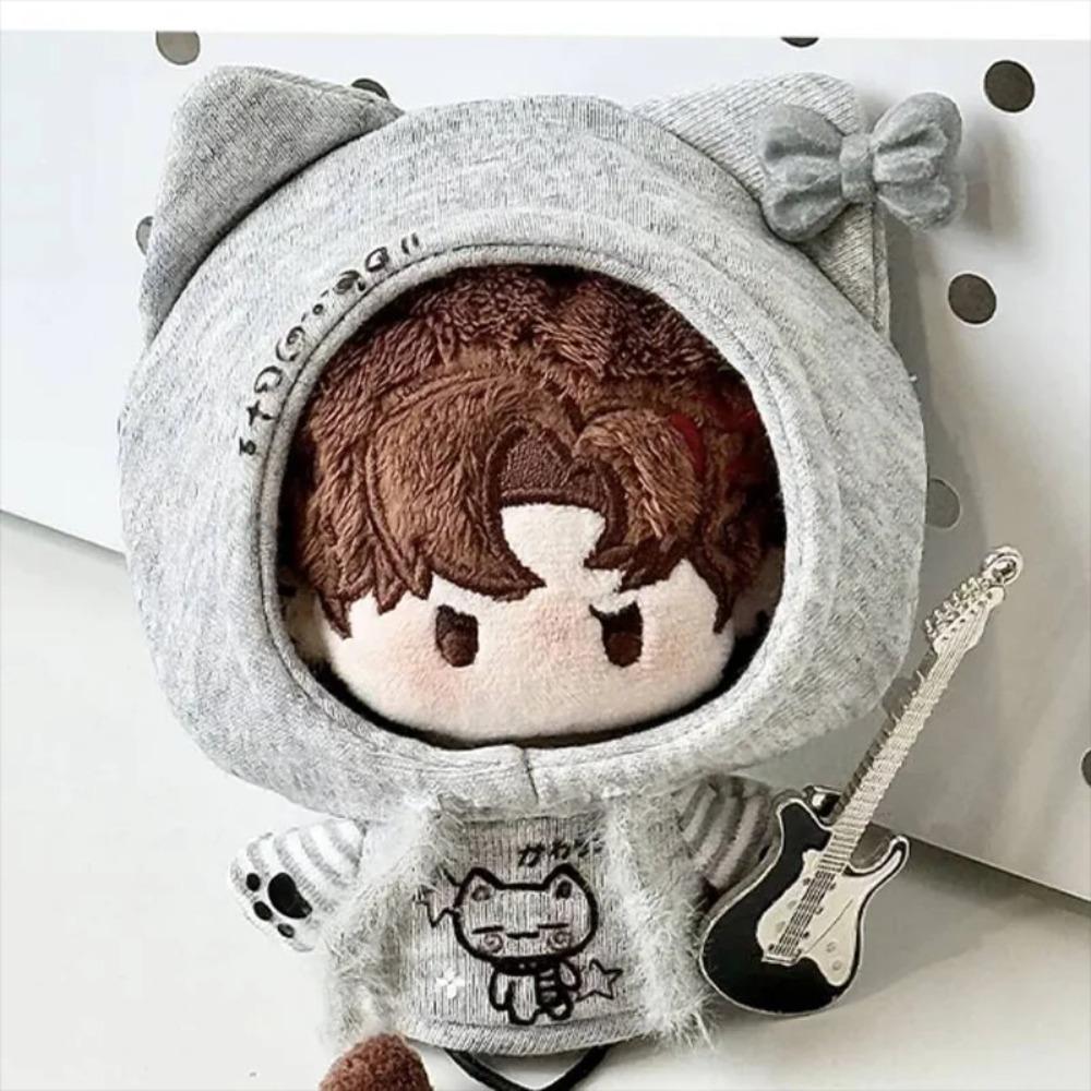 10cm Baumwollpuppe Niedliche Kleidung 10cm Nunu Puppe Exquisit Keine Attribute Lässiger Hoodie Mit Brille Zubehör