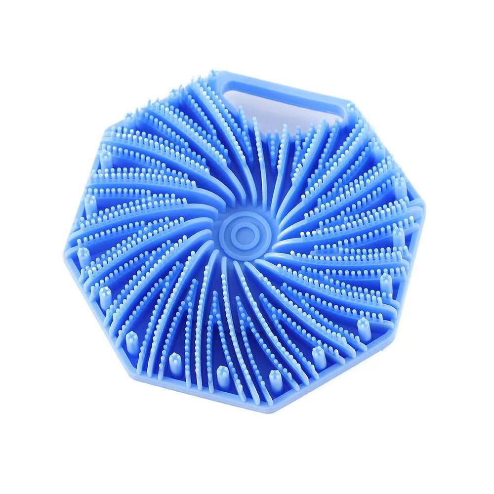 

Hexagonal Silicone Bath Brush and Massager синій