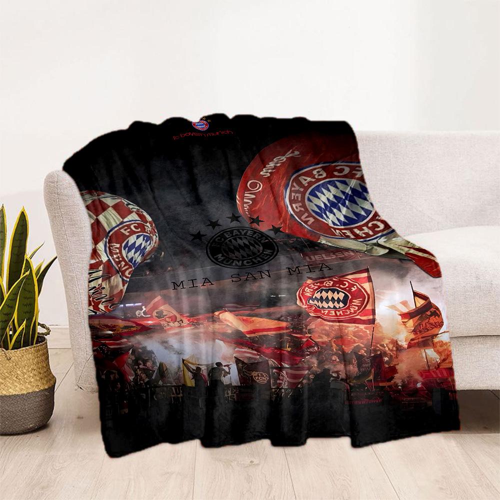 Bayern Munich Blanket Warmthful Decor Suitable for Office Bedding Sofa All-Season Use Playful Design Birthday Christmas Gift Blanket