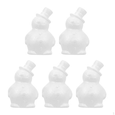 5Pcs Foam Snowman, DIY Crafting Home Decor Funny Models Christmas Crafts Balls for Festival