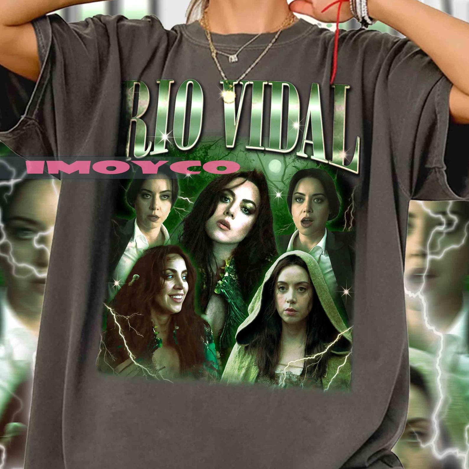 Rio Vidal Vintage T-Shirt | Green Witch Agatha Harkness XL