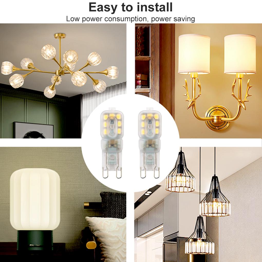 2 Pieces Mini LED Corn Light Beam Angle Dimmable Lamp Energy Saving Warm Cool White Night Bulbs Household Living Room Washroom