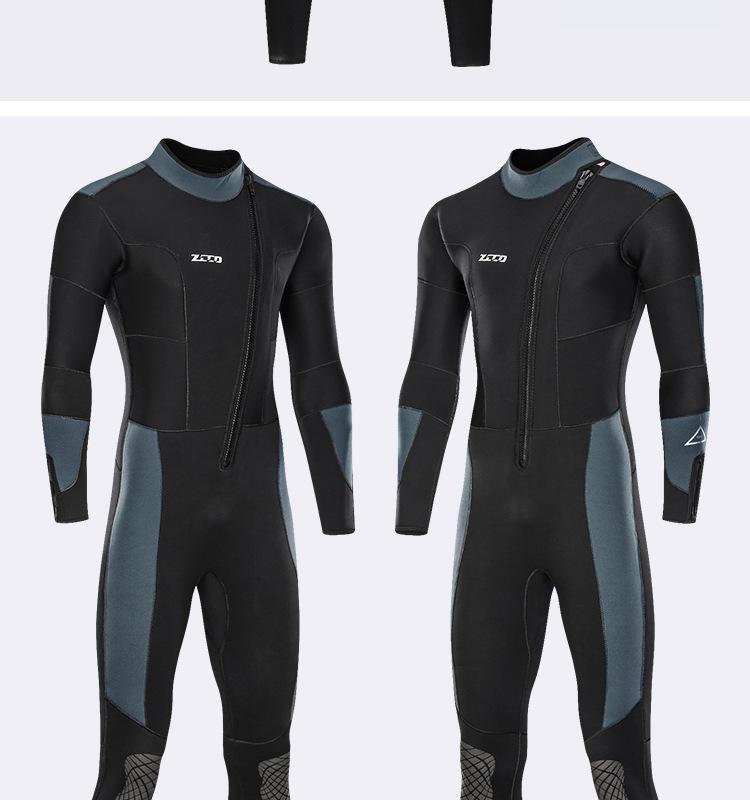 ZCCO 5mm Herren Ganzkörper-Neoprenanzug: Warmer Taucher-, Winterbade-, Surf-, Schnorchelanzug