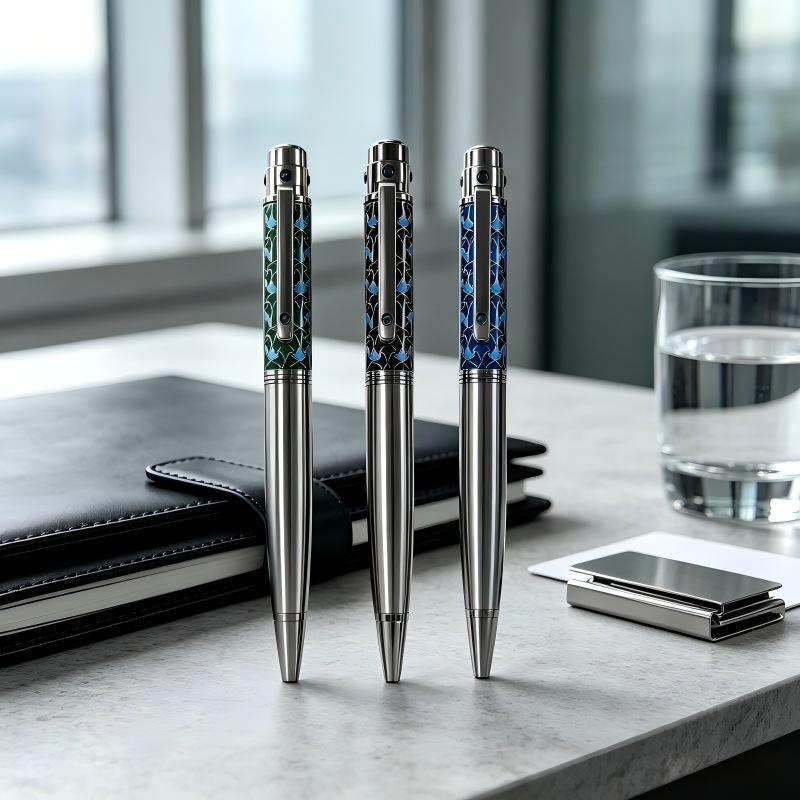 Luxury Heavy Feel Metal Ballpoint Pens Business Office Signature Pens Roller Ballpen Writing Gifts School Supplies Stationery