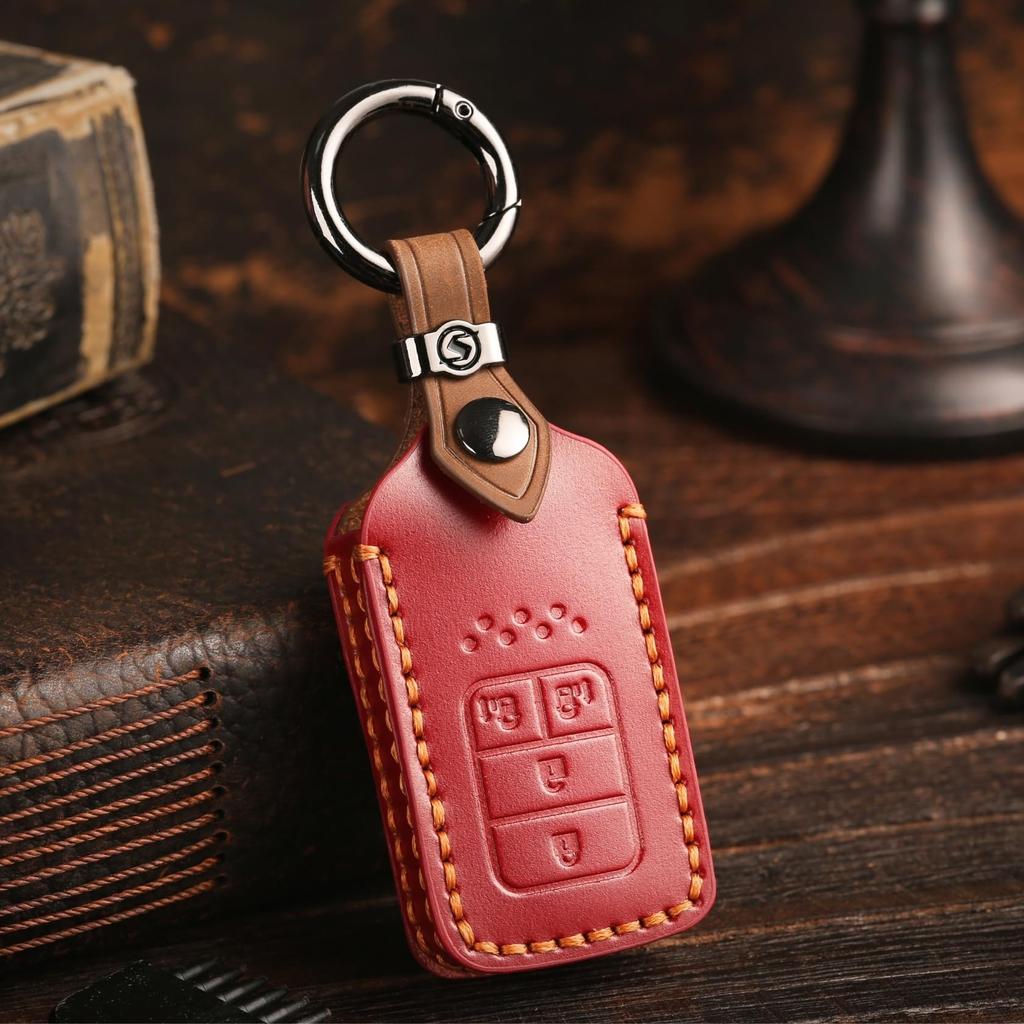[smasol] WR-V Key Cover, Freed, Genuine Leather, New Fit 4, Key Cover, Civic Vezel,