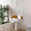 Handmade Woven Tassel Bohemian Style Pet Cat Hammock Swing, with Cotton Padding, Suitable for Sleeping and Playing.