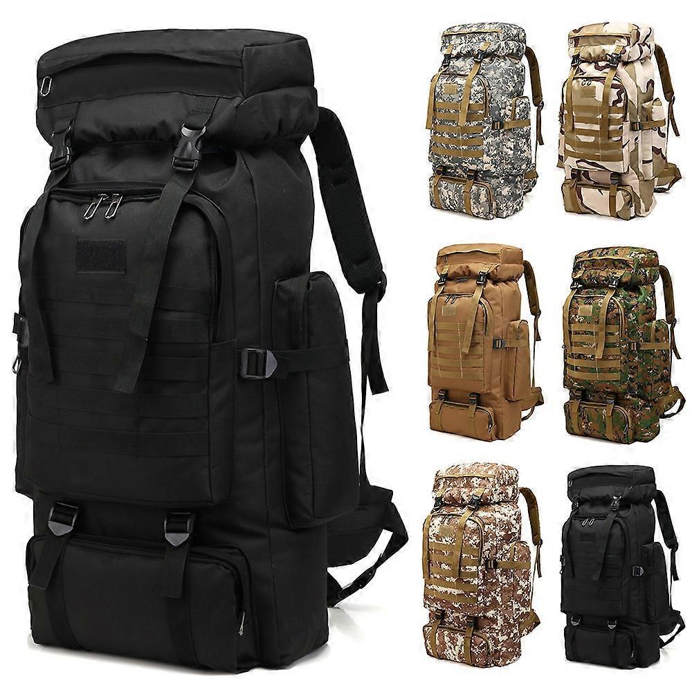 70/80L Outdoor Tactical Backpack Oxford Fabric Large Waterproof  Military Trekking Fishing Hunting Camping  Bag  Rucksacks