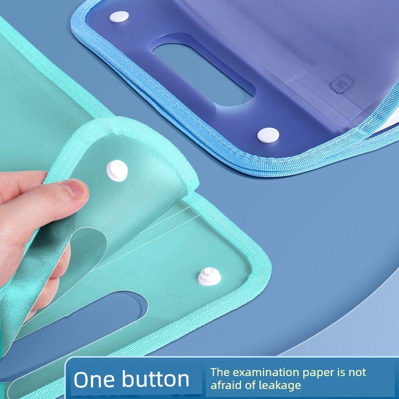 Large Capacity File Holder Ins Good-looking Paper Buggy Bag Organize Fantastic Middle School Students Book Clip Subject Classification Test Paper Clip