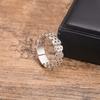 Classic Watch Chain Band Ring for Men Boys,Metal Chain Link Open Free Rings,Rock Punk Jewelry