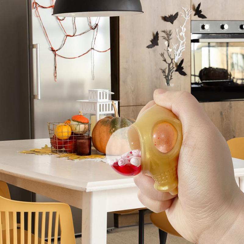 Halloween Popping Out Eyes Squeeze Toys Sensory Fidget Toys Stress Relief Anti-Anxiety for Kids Children Autistic Squeeze Toy