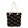 Multifunctional Valentine's Day Printed Thick Rope Shoulder Beach Bag Casual Large Capacity Handbag 0122