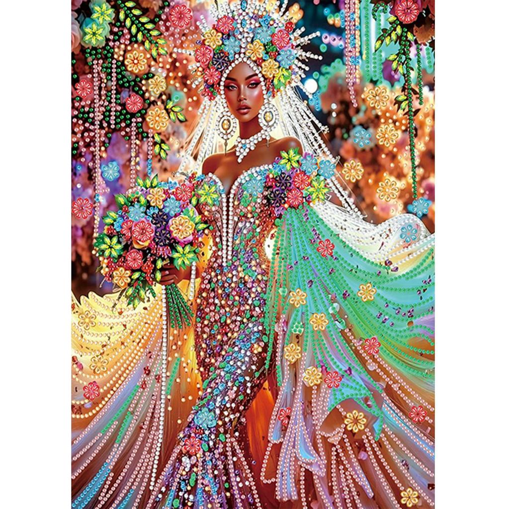 Girl 5D DIY Diamond Art Painting Kits for Home Wall Decor DIY Gem Art Diamond Painting Kits Diamond Dots Gem Art 11.81x15.75in