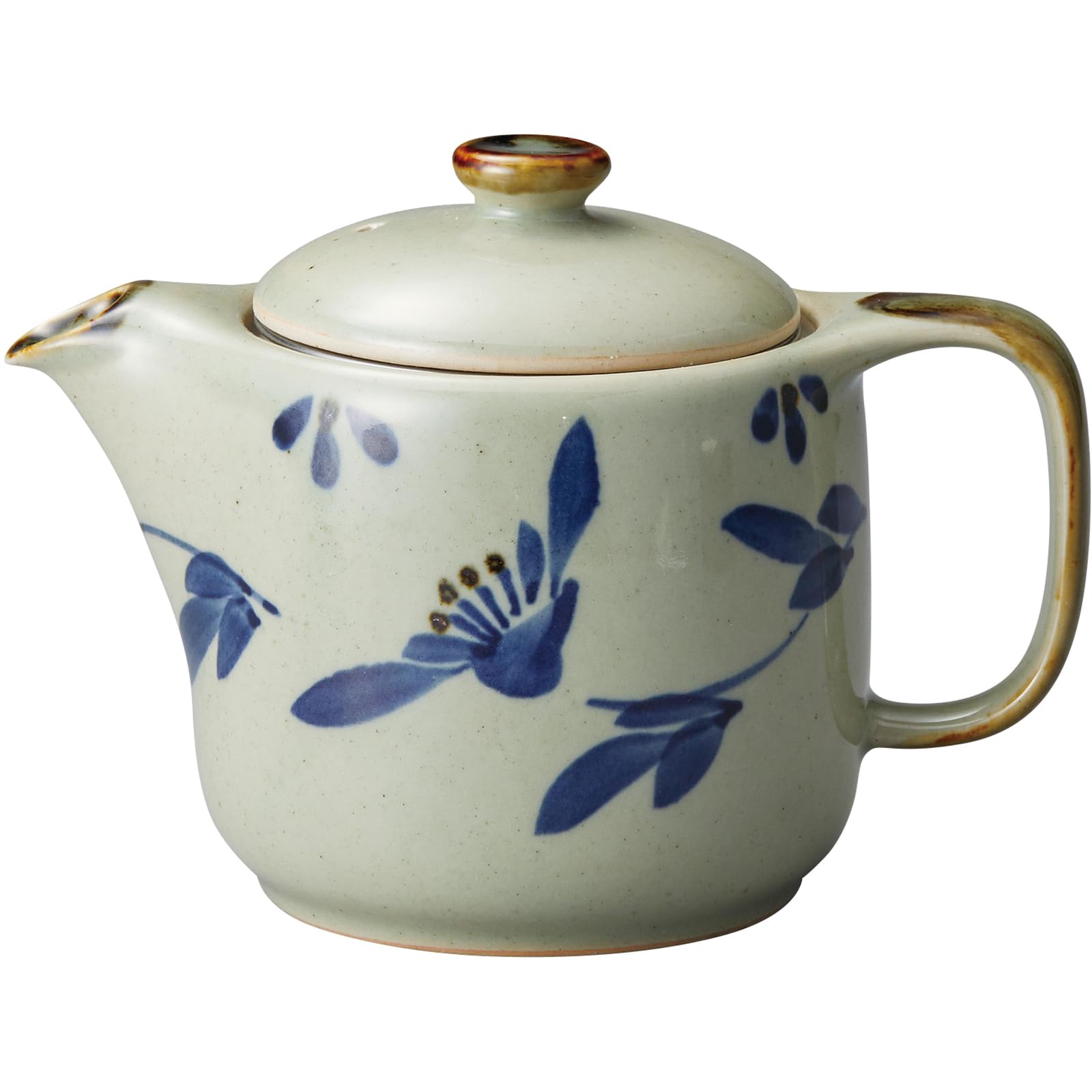 

Banko Ware Aigama Yui ZEN Teapot with Strainer, Ranman Style, Capacity: Approx. 350ml, Ceramic, Made in Japan, Product Number: 18989