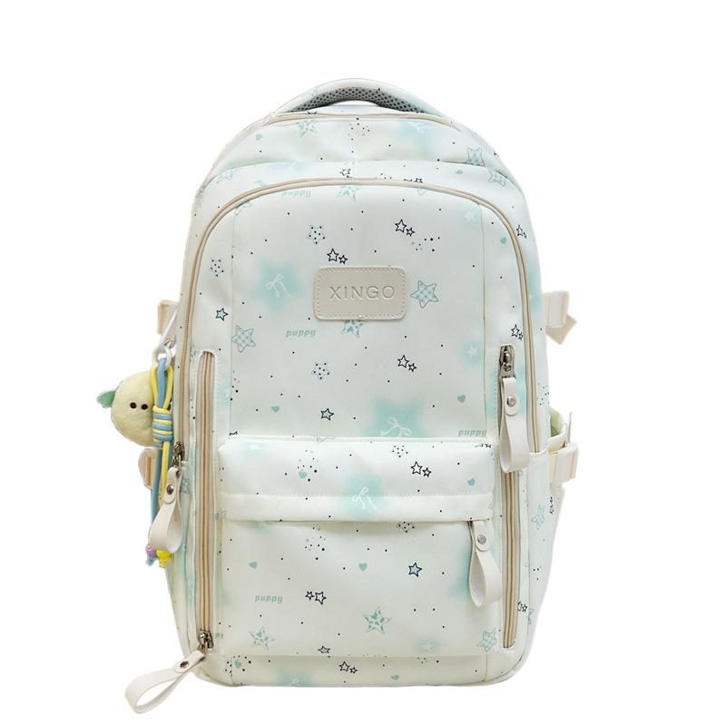 Women's Backpack Student Schoolbag Junior High School High School Large Capacity Star Backpack