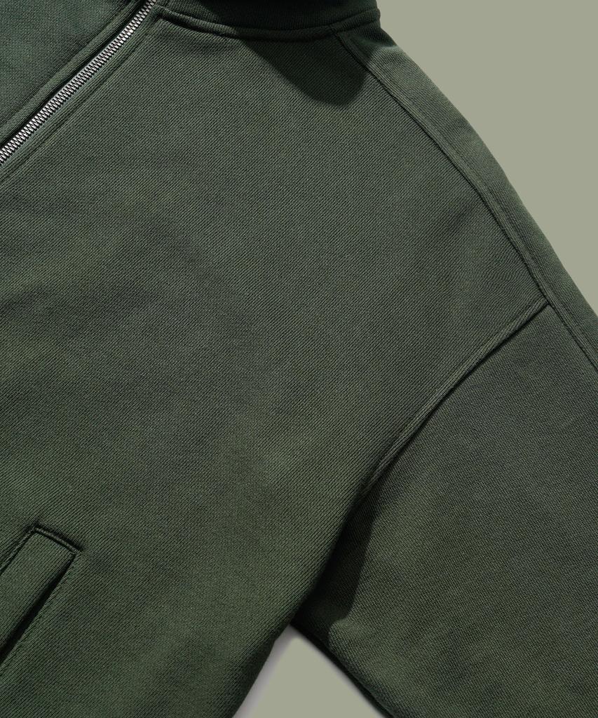Fp142 Flow Meteor High-Neck Sweat Full-Zip Dark Green Sjot1391