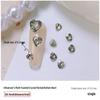 Heart Rhinestone Nail Art Accessories: Super Shiny Crystal Glass In Iridescent Peach, Small & Large Sizes
