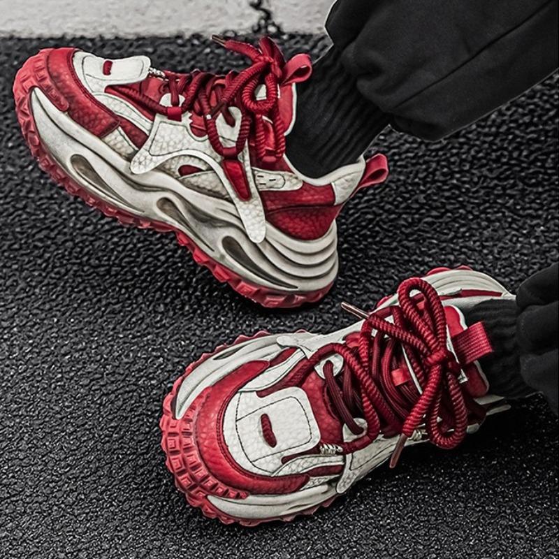Casual Men'S Platform Sneakers Fashion Thick-Soled Man'S Shoes Designer High-End Cushioning Jogging Shoes Zapatillas Hombre