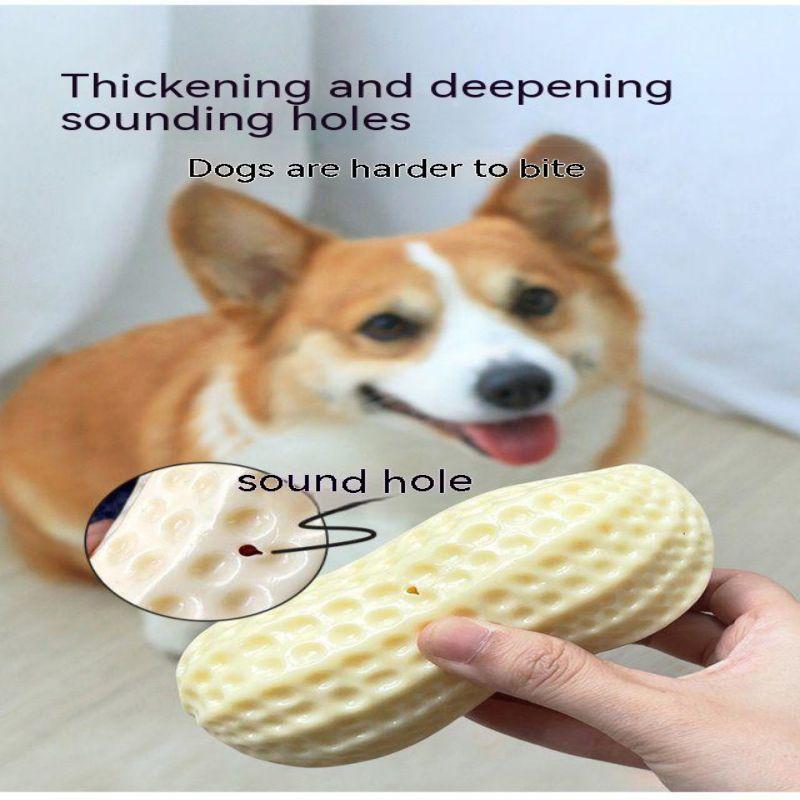 Pet Dog Soundmaking Toy Peanut Relief Tool Teeth Grinding and Bite Resistant Corgi Teddy Chai Dog Small Dog