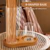 Wooden Creative Upside Down Incense Burner Incense Stick Holder with Glass Ash Catcher Anti-Ash Flying for Yoga Spa Home Decor